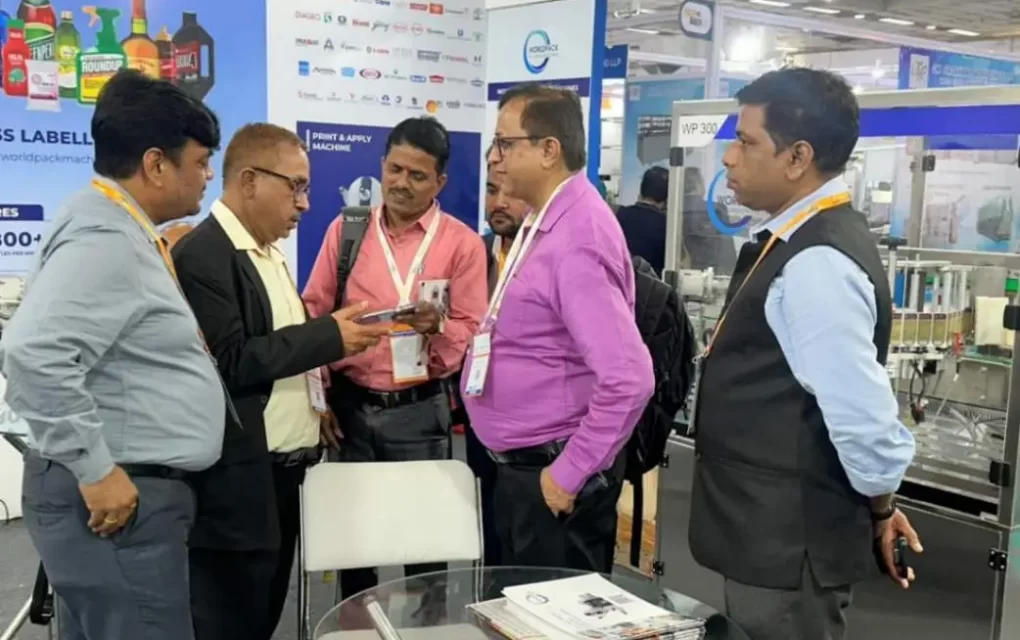 Worldpack team engaging with the visitors at the Pack Mach Asia Expo