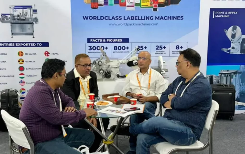 Worldpack team engaging with the visitors at the Pack Mach Asia Expo